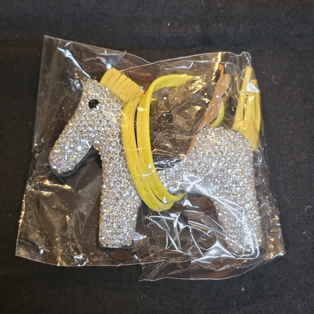 BLINGED PONY BAG CHARM (NWOT)